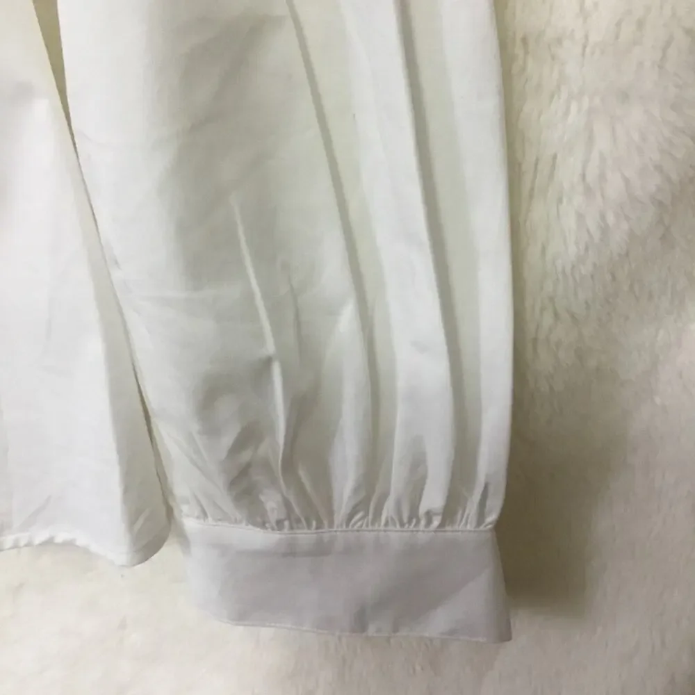 Kate Spade White Button-Up Long Sleeve Shirt